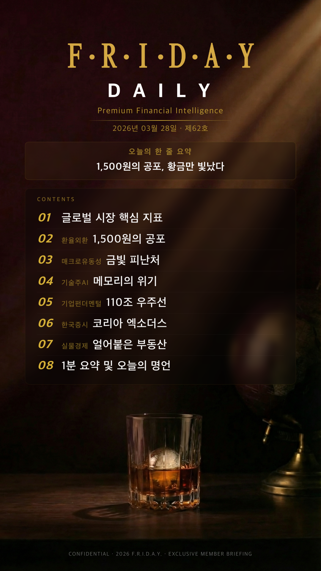 F.R.I.D.A.Y 카카오톡 브리핑 미리보기